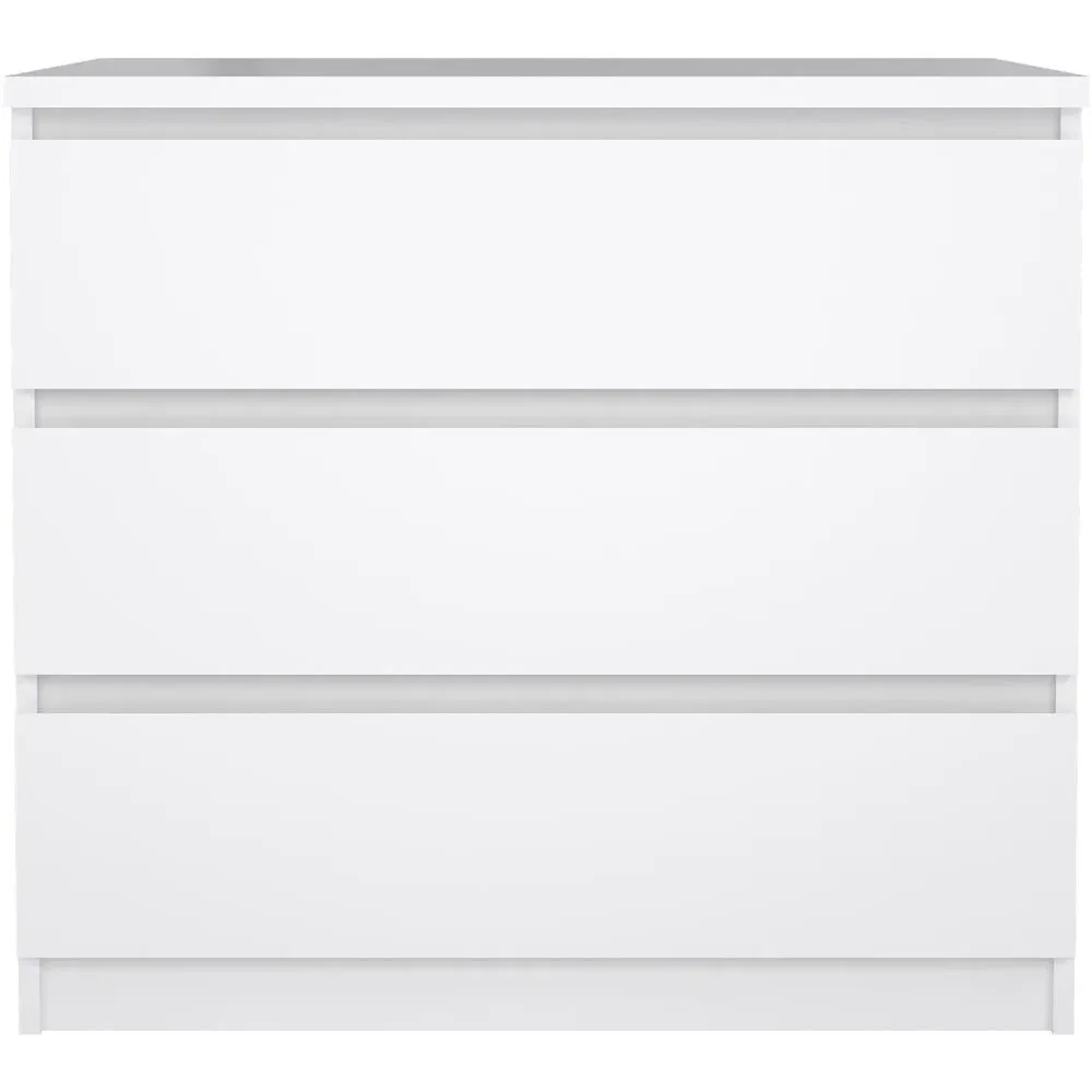 Florence 3 Drawer Chest of Drawers - White