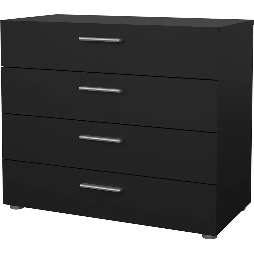 Florence 4 Drawer Chest of Drawers - Black
