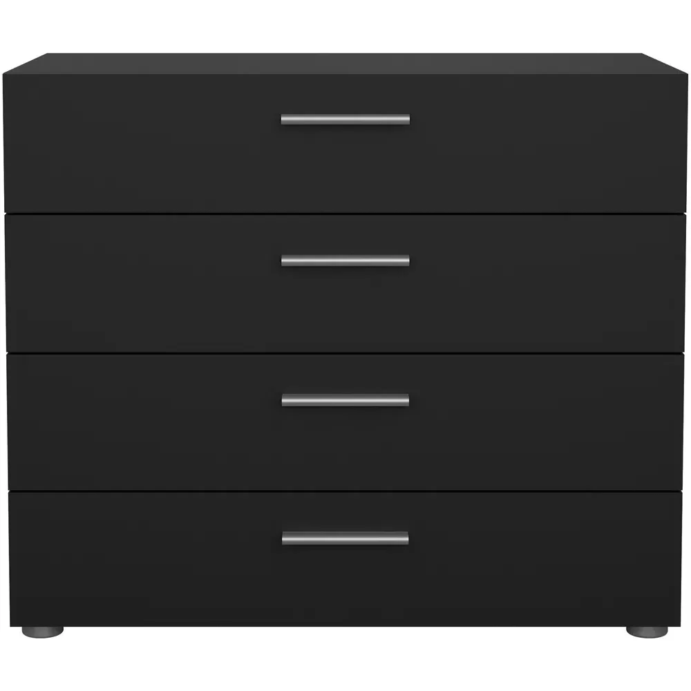 Florence 4 Drawer Chest of Drawers - Black