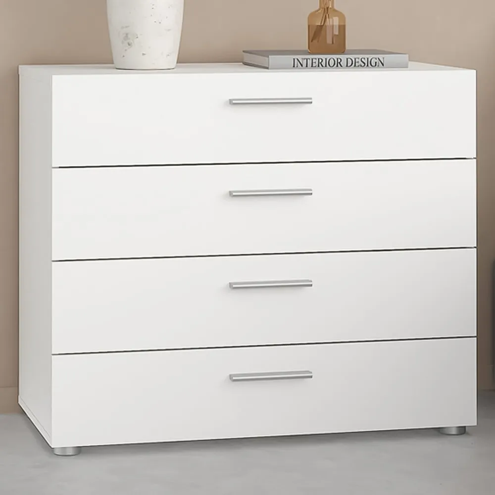 Florence 4 Drawer Chest of Drawers - White