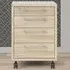 Florence 4 Drawer Mobile Cabinet - Oak