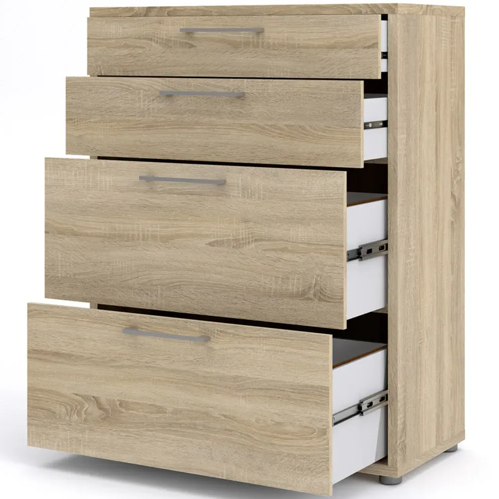 Florence 4 Drawer Office Storage - Oak