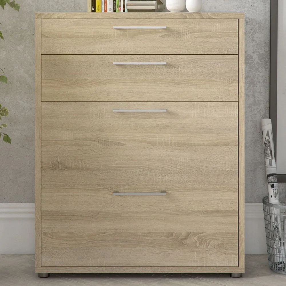 Florence 4 Drawer Office Storage - Oak