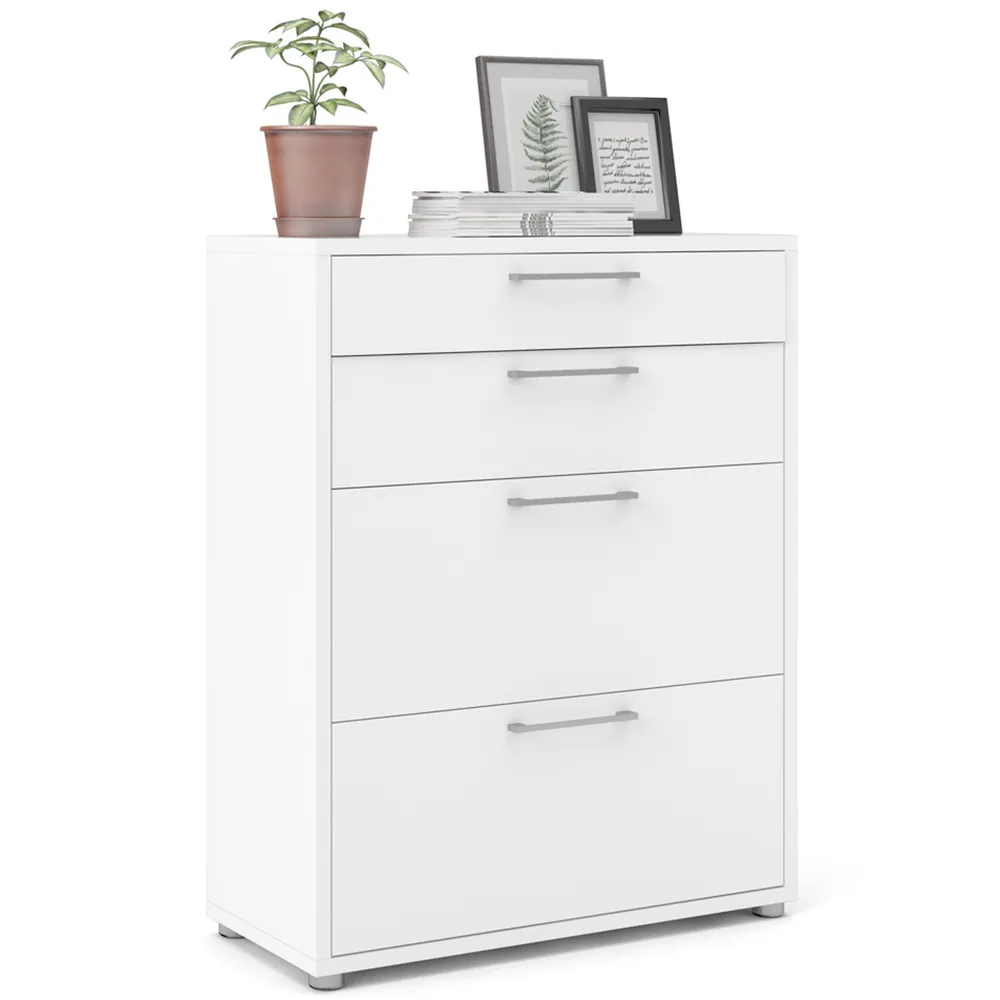 Florence 4 Drawer Office Storage - White