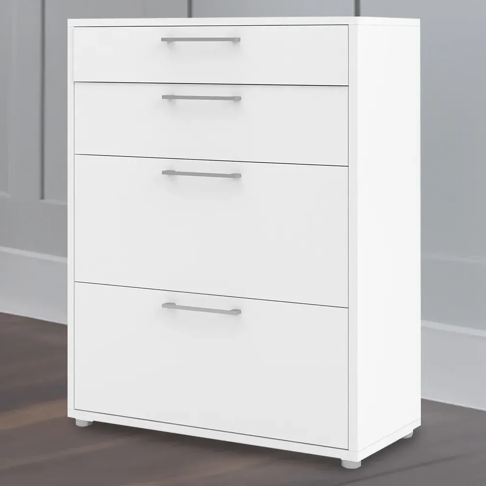 Florence 4 Drawer Office Storage - White image