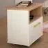 Florence 4KIDS Single Drawer Bedside Cabinet - White, Oak
