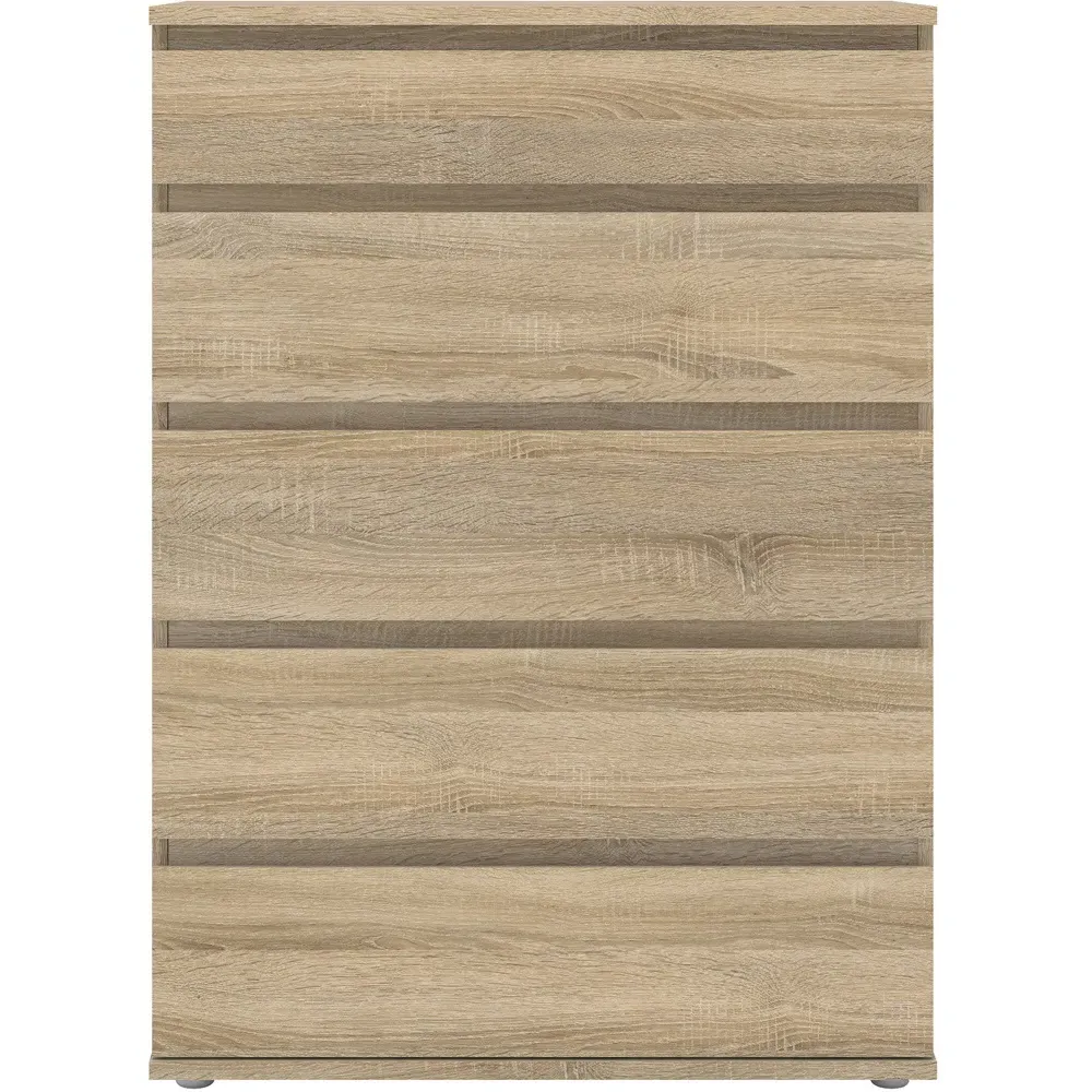 Florence 5-Drawer Chest of Drawers - Oak