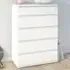 Florence 5 Drawer Chest of Drawers - White