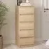 Florence 5 Drawer Narrow Chest of Drawers - Oak