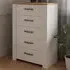 Florence 5 Drawer Narrow Chest of Drawers - Riviera Oak