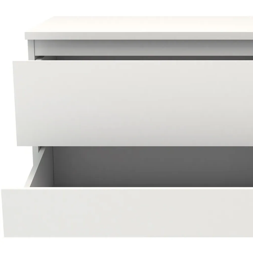 Florence 5 Drawer Narrow Chest of Drawers - White