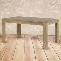 Florence 6 Seater Extending Dining Table - Brown