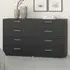 Florence 8 Drawer Chest of Drawers - Black
