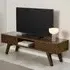 Florence A Line 2 Drawer TV Unit - Brown, Oak