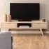 Florence A Line 2 Drawer TV Unit - White, Oak