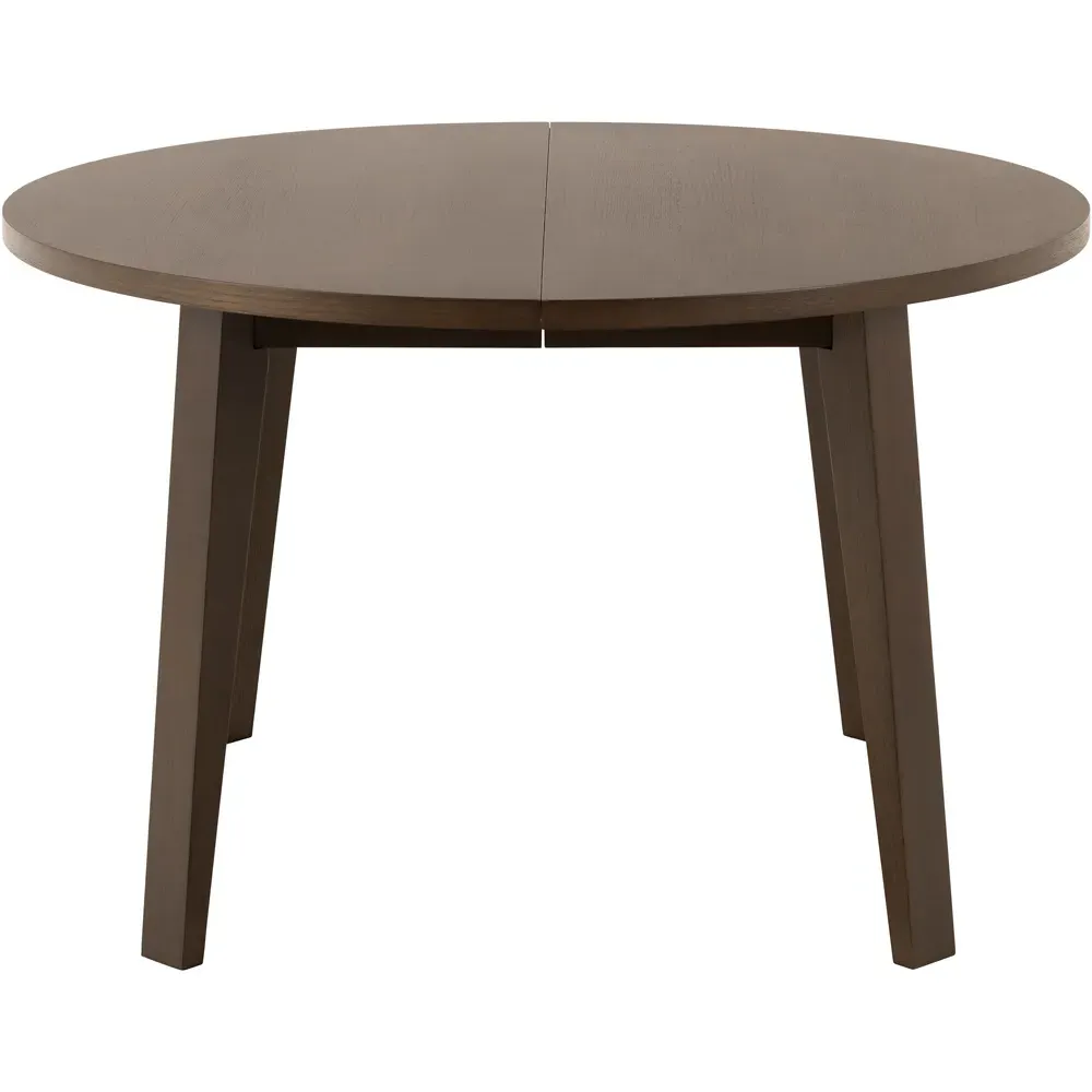 Florence A Line Round Dining Table Extendable - Brown, Oak