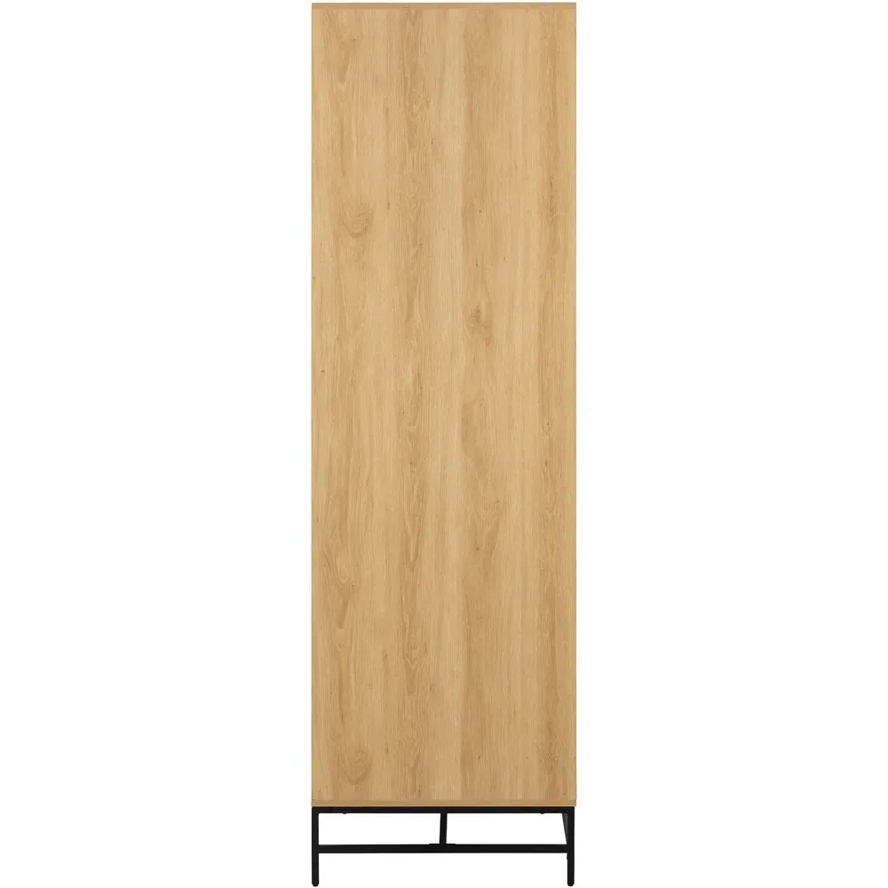 Florence Albany 4 Door Wardrobe - Black, Oak