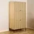Florence Albany 4 Door Wardrobe - Black, Oak