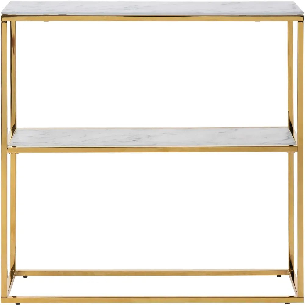 Florence Alisma Console Table - White, Glass