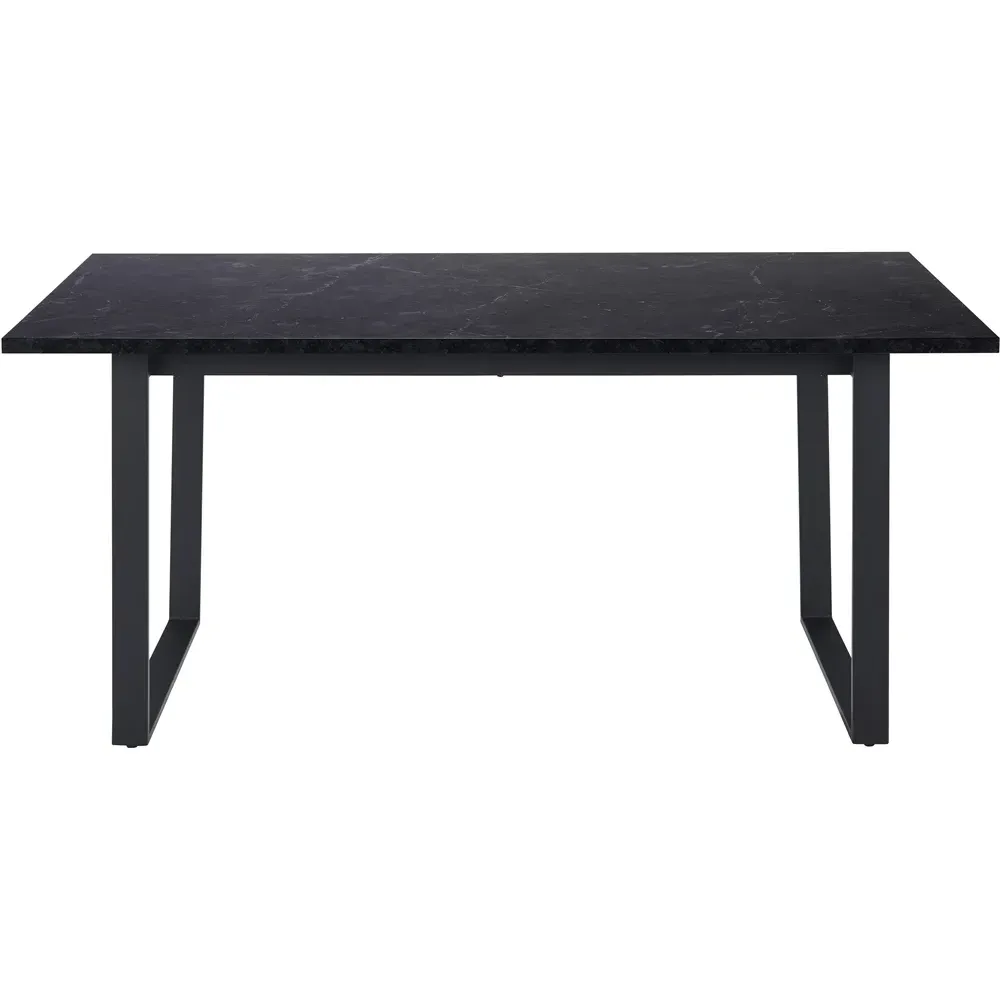 Florence Amble 6 Seater Dining Table - Black