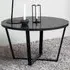Florence Amble Round Coffee Table - Black, Melamine