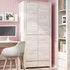Florence Angel 2 Door 2 Drawer Wardrobe - White, Oak