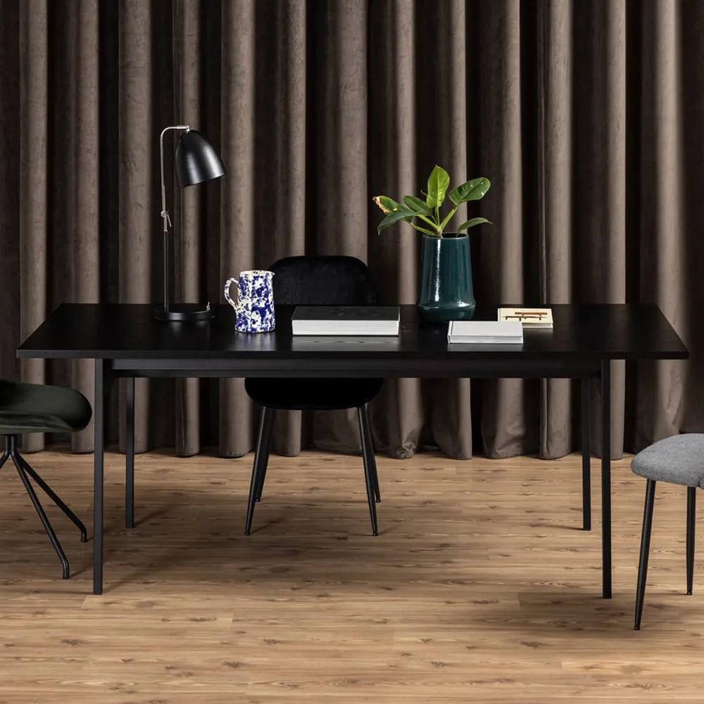 Florence Angus 6-Seater Dining Table - Black