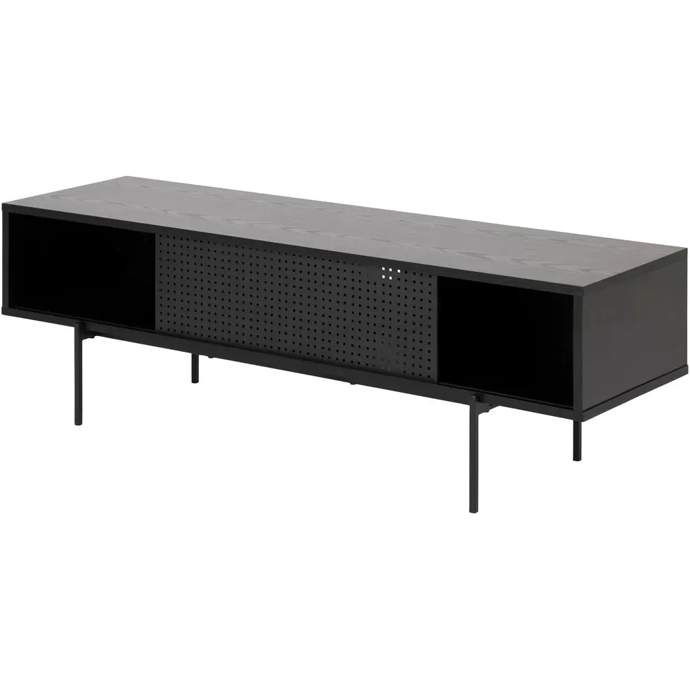 Florence Angus Single Door TV Unit - Black