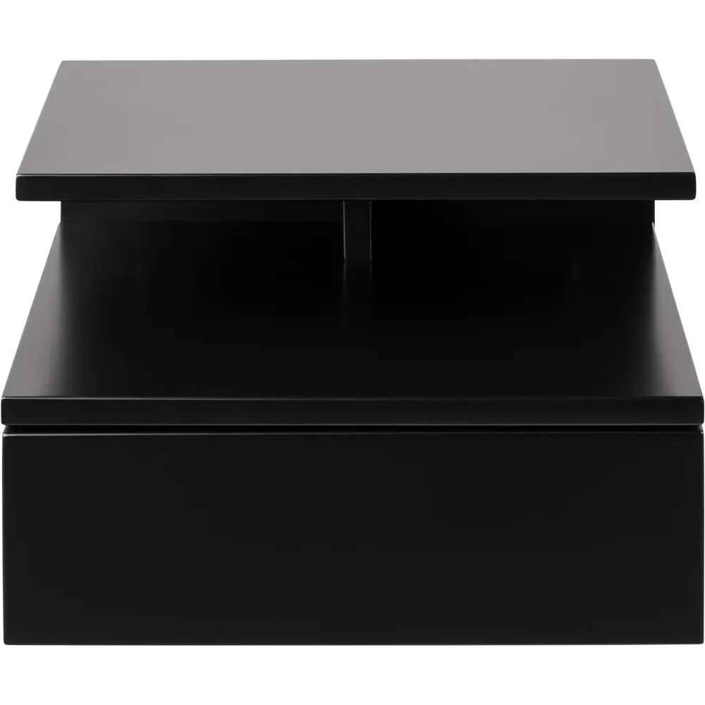 Florence Ashlan Single Drawer Bedside Table - Black