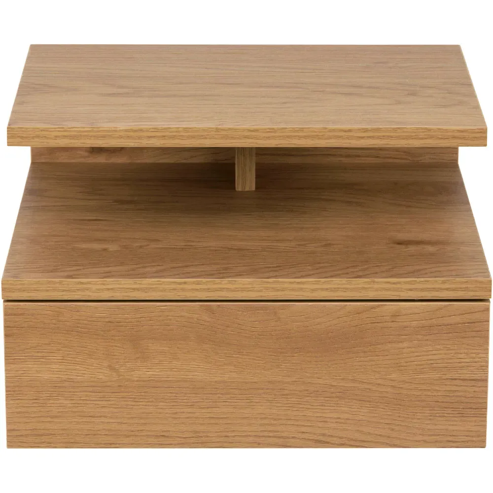 Florence Ashlan Single Drawer Bedside Table - Brown