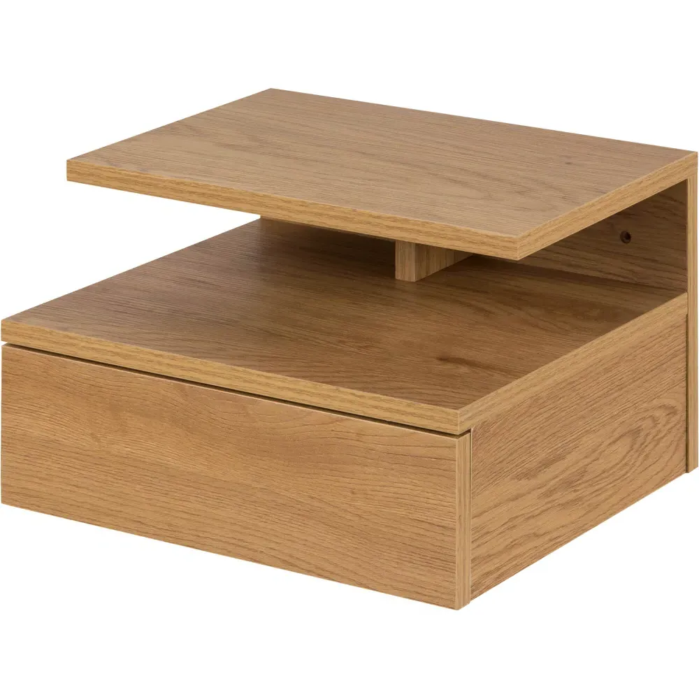 Florence Ashlan Single Drawer Bedside Table - Brown