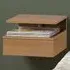 Florence Ashlan Single Drawer Bedside Table - Brown