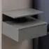 Florence Ashlan Single Drawer Bedside Table - Grey