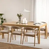 Florence Atlantic 8-Seater Dining Table with Extension - Brown, Oak