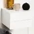 Florence Avignon 2 Drawer Bedside Table - White