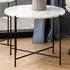 Florence Avila Side Table - White, Marble