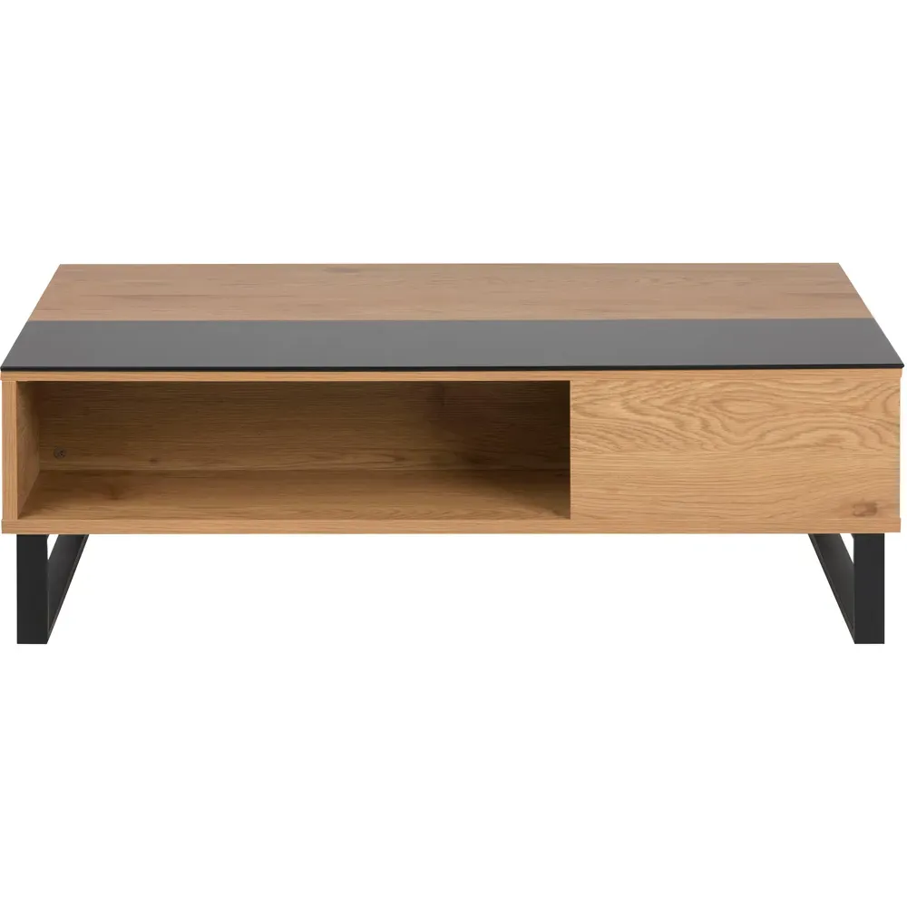 Florence Azalea Lift Up Coffee Table - Black, Oak