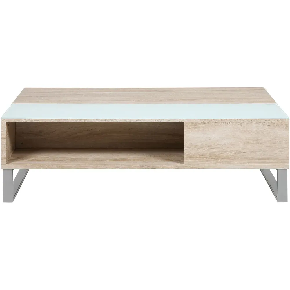 Florence Azalea Lift Up Coffee Table - White, Oak