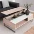 Florence Azalea Lift Up Coffee Table - White, Oak