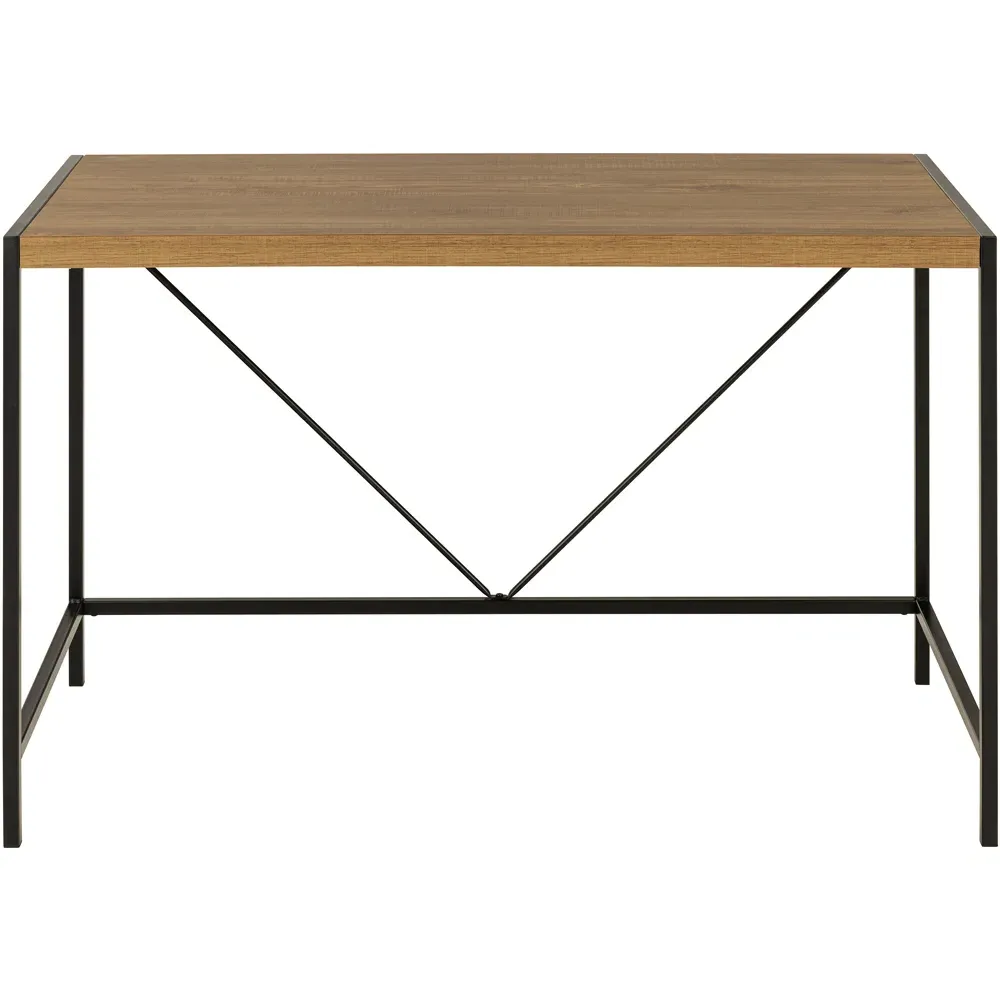 Florence Bahamas Office Desk - Black, Oak