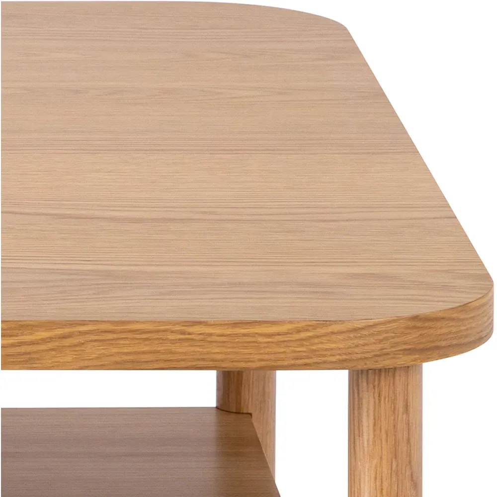 Florence Banbury Square Coffee Table - Brown, Oak