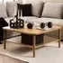 Florence Banbury Square Coffee Table - Brown, Oak
