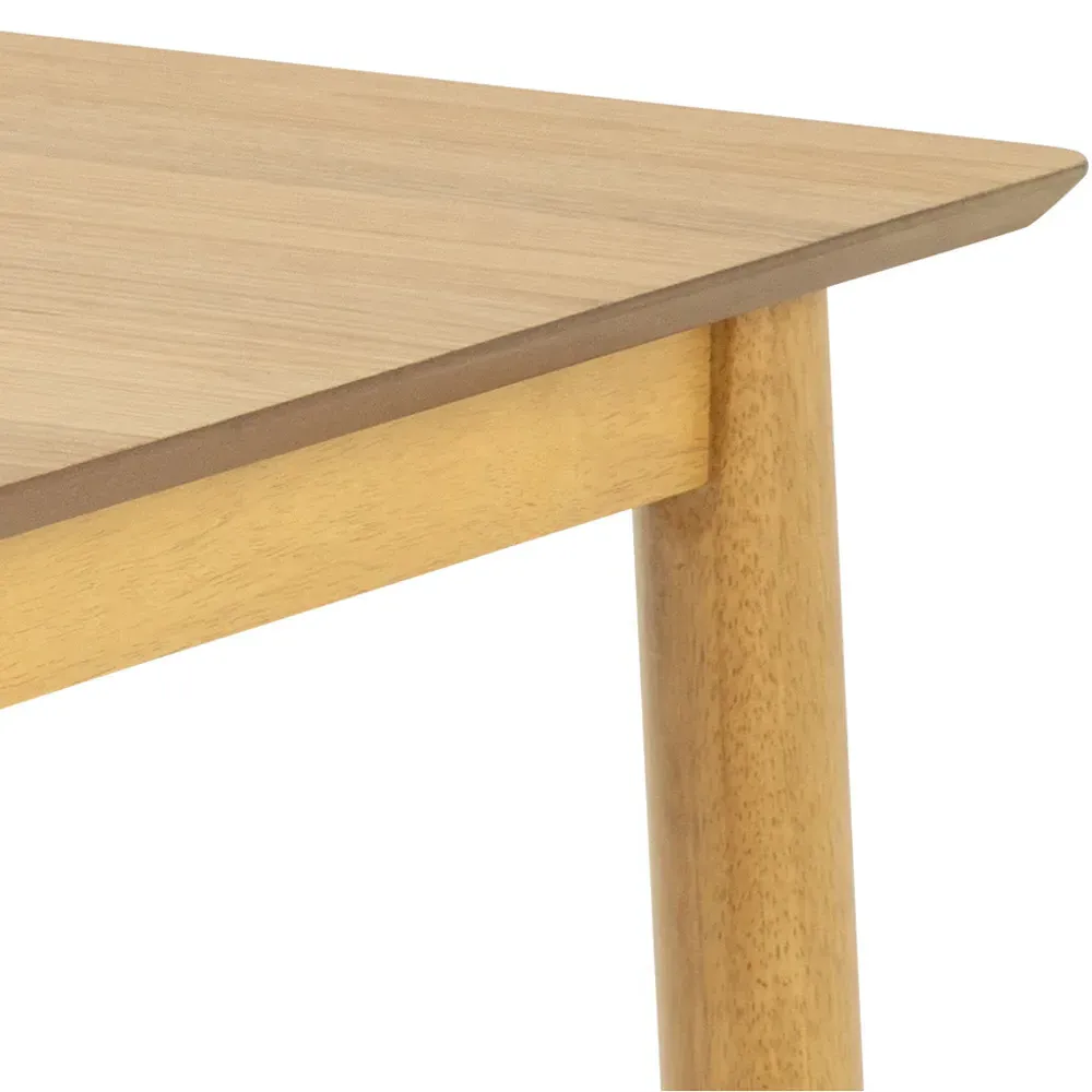 Florence Barlow 4 Seater Rectangular Dining Table - Brown, Oak