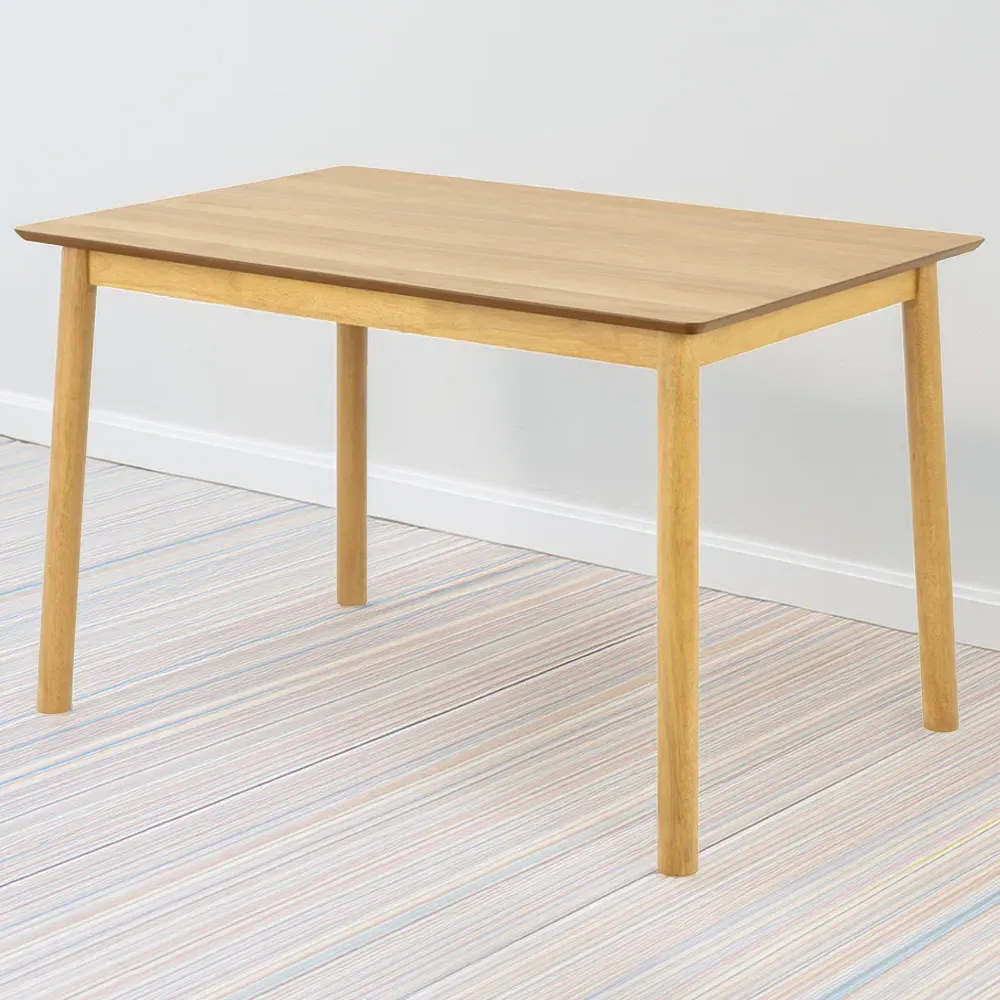 Florence Barlow 4 Seater Rectangular Dining Table - Brown, Oak