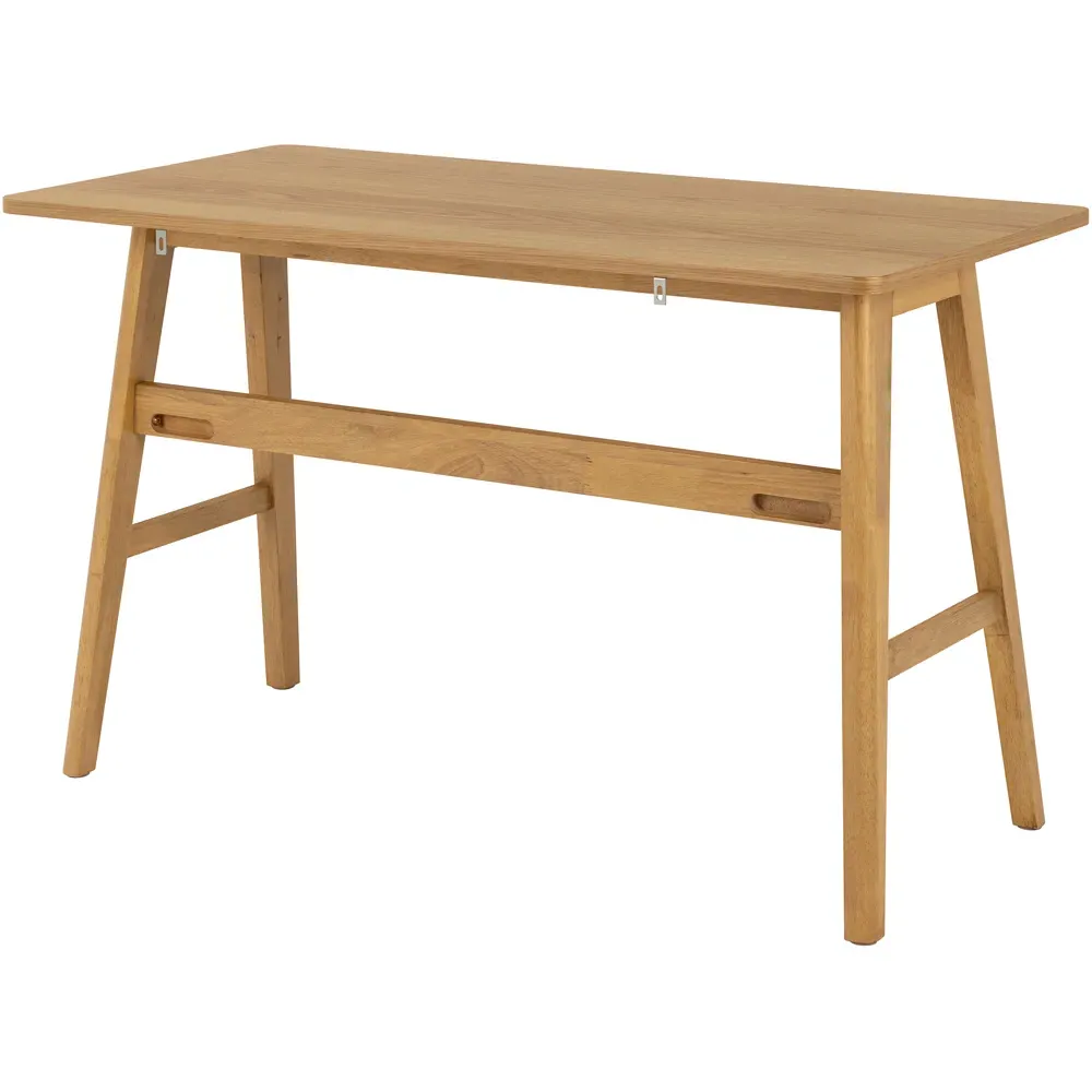 Florence Barnett Single Drawer Office Desk - Brown, Oak