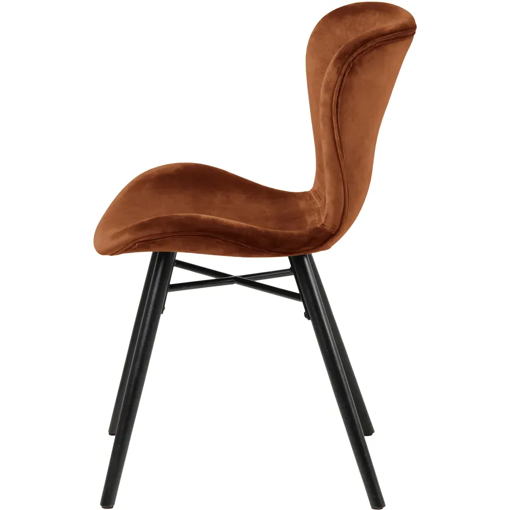 Florence Batilda Set of 2 Dining Chairs - Copper