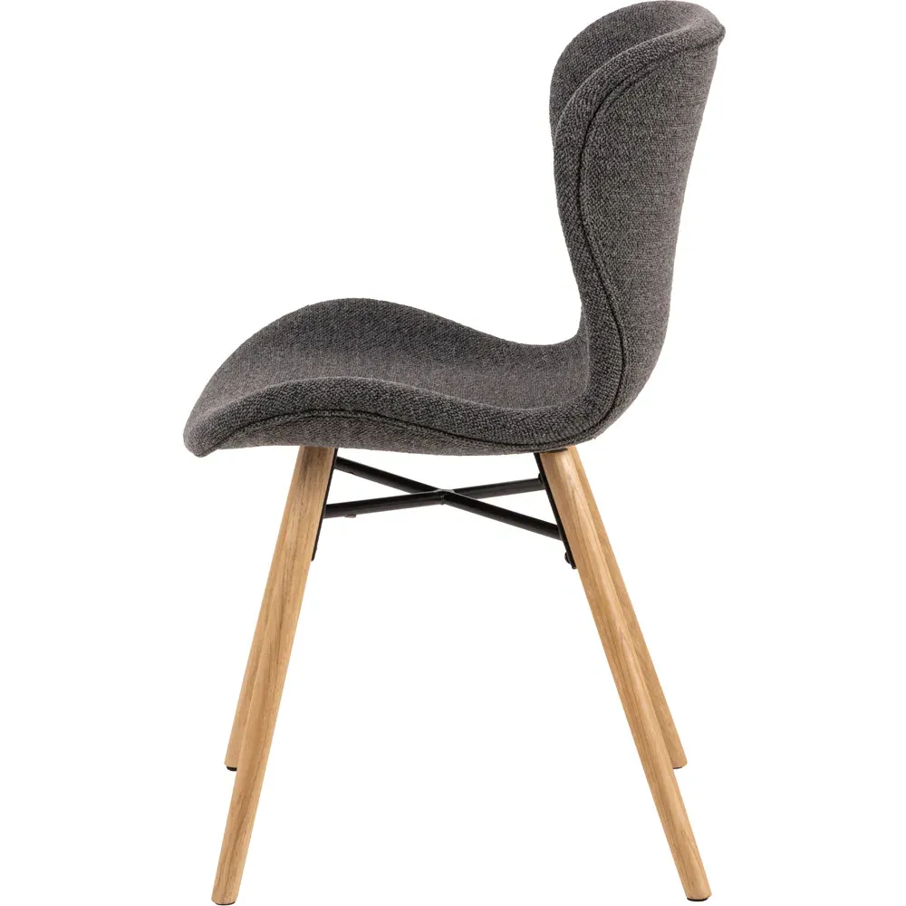 Florence Batilda Set of 2 Dining Chairs - Grey