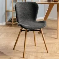 Florence Batilda Set of 2 Dining Chairs - Grey