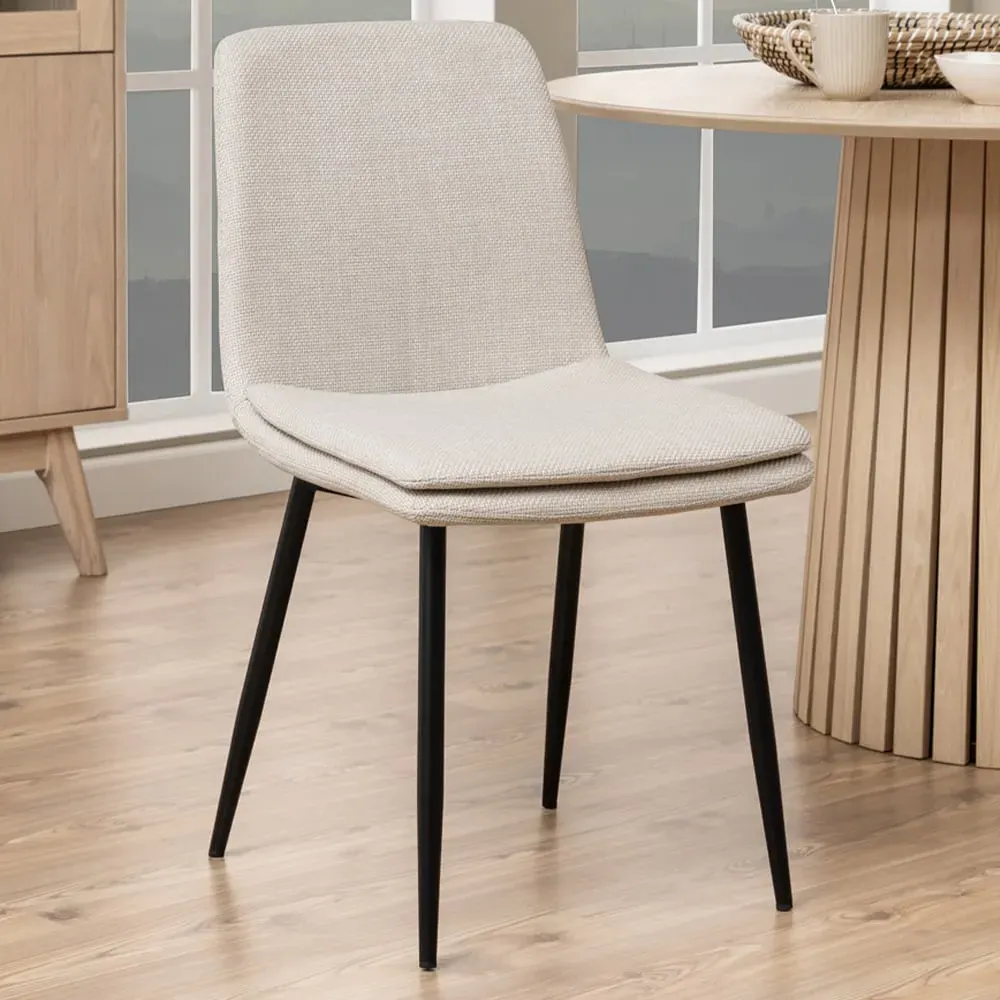 Florence Becca Set of 4 Dining Chairs - Beige