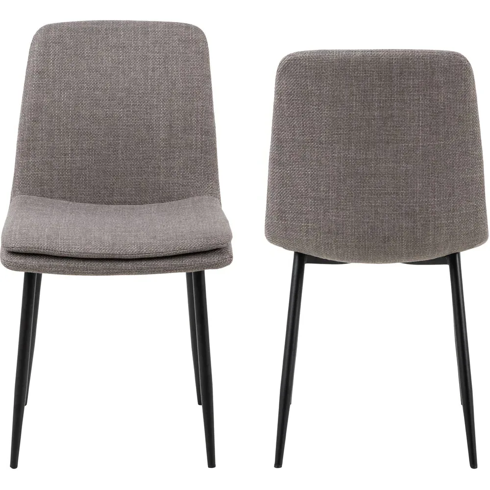 Florence Becca Set of 4 Dining Chairs - Light Brown